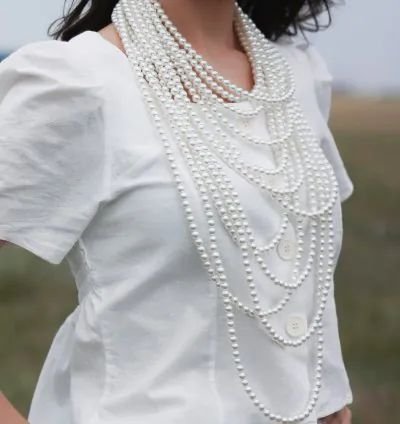 Elegant white lace fabric